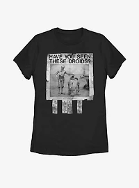 Star Wars Missing Droids Womens T-Shirt