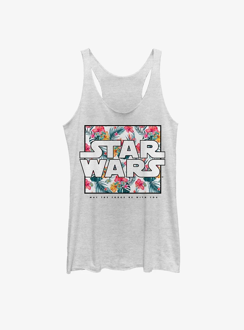 Star Wars Floral Box Womens Tank Top