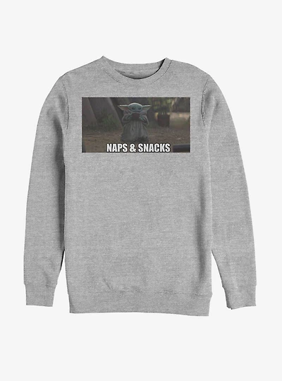Star Wars The Mandalorian Child Naps And Snacks Sweatshirt