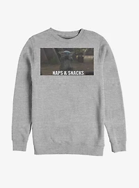 Star Wars The Mandalorian Child Naps And Snacks Sweatshirt