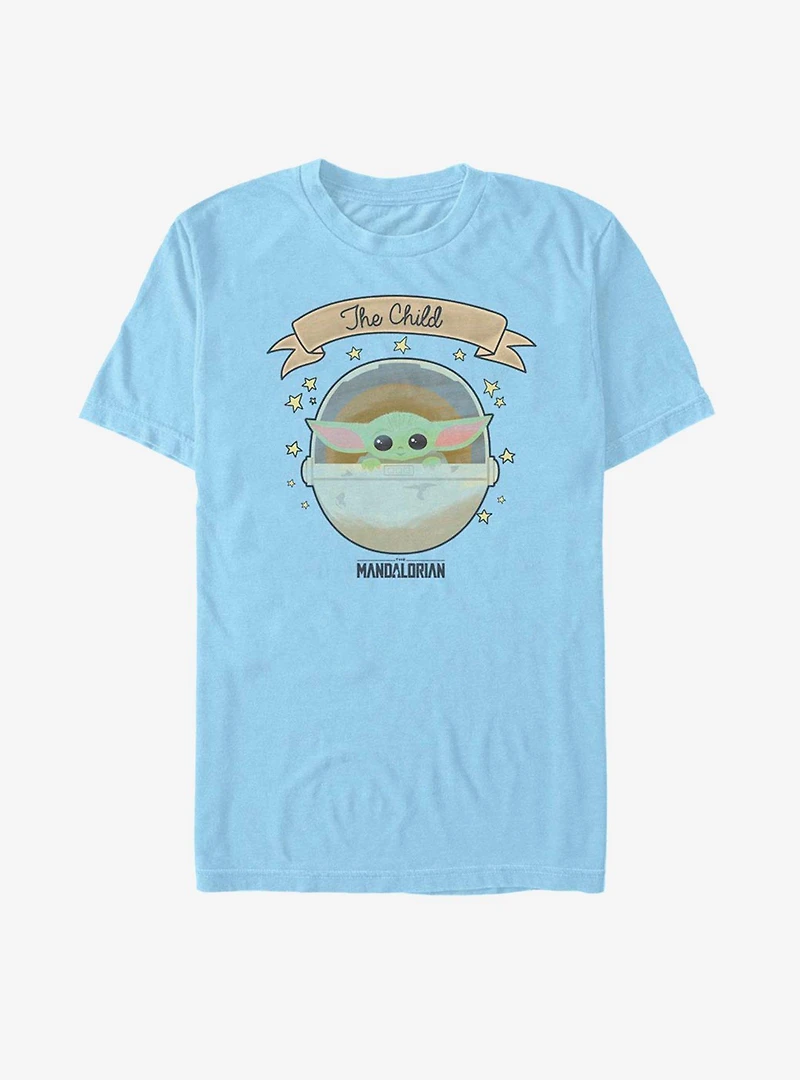 Star Wars The Mandalorian Child Starry Chibi T-Shirt
