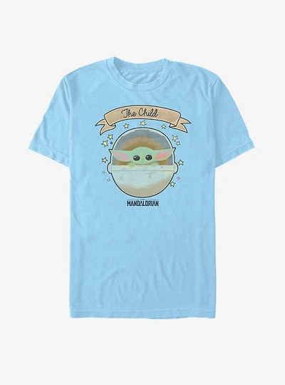 Star Wars The Mandalorian Child Starry Chibi T-Shirt