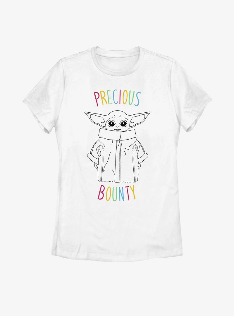 Star Wars The Mandalorian Child Precious Bounty Womens T-Shirt