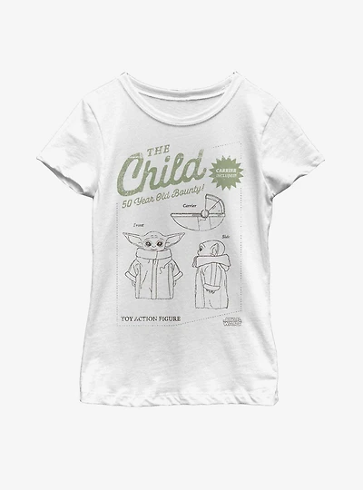 Star Wars The Mandalorian Child Toy Action Figure Youth Girls T-Shirt
