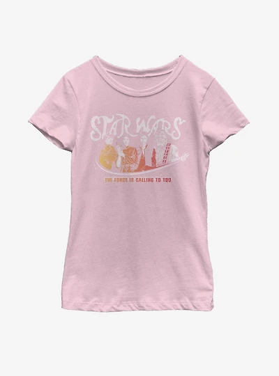 Star Wars Vintage Script Youth Girls T-Shirt