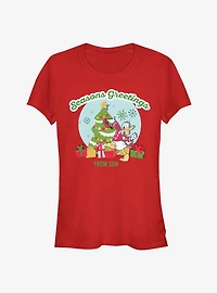 Disney Donald Duck Holiday Seasons Greetings From Son Classic Girls T-Shirt