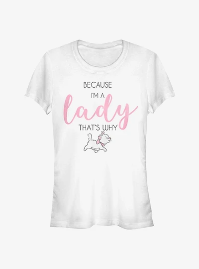 Disney Aristocats Marie Because I'm A Lady Classic Girls T-Shirt