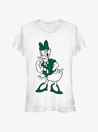 Disney Daisy Duck Green Holiday Outfit Classic Girls T-Shirt