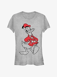 Disney Donald Holiday Outline Classic Girls T-Shirt