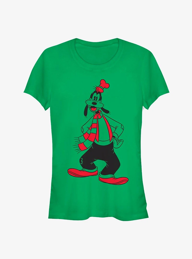 Disney Goofy Holiday Winter Outfit Classic Girls T-Shirt