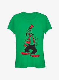 Disney Goofy Holiday Winter Outfit Classic Girls T-Shirt