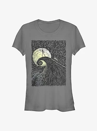 Disney The Nightmare Before Christmas Spiral HIll Painting Classic Girls T-Shirt