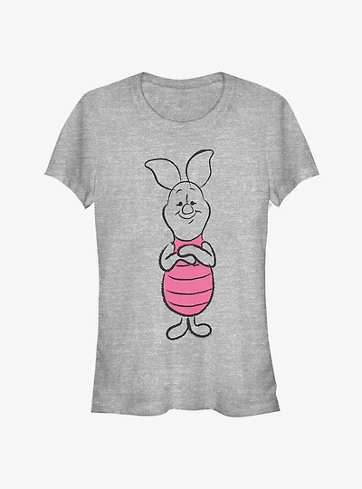 Disney Winnie The Pooh Piglet Sketch Classic Girls T-Shirt