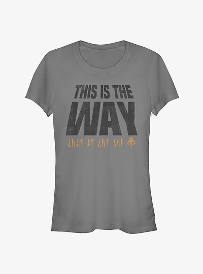 Star Wars The Mandalorian This Is Way Mando'a Encryption Girls T-Shirt