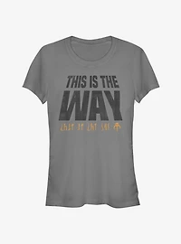 Star Wars The Mandalorian This Is Way Mando'a Encryption Girls T-Shirt