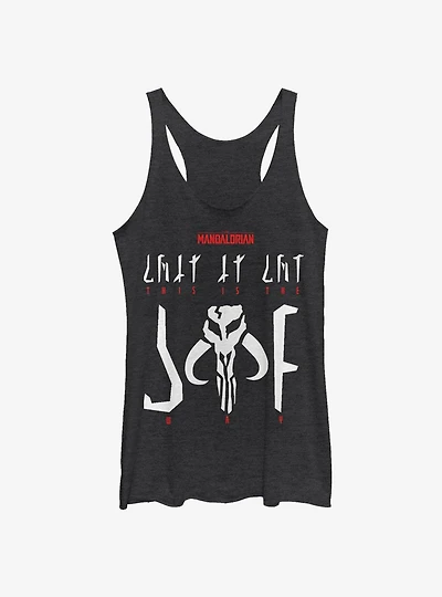 Star Wars The Mandalorian This Is Way Mando'a Encryption Girls Tank
