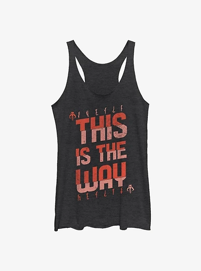 Star Wars The Mandalorian This Is Way Mando'a Bold Text Girls Tank
