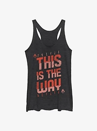 Star Wars The Mandalorian This Is Way Mando'a Bold Text Girls Tank