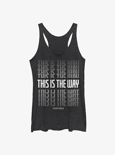 Star Wars The Mandalorian This Is The Way Stacked Girls Tank