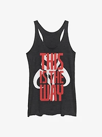 Star Wars The Mandalorian This Is The Way Text Girls Tank