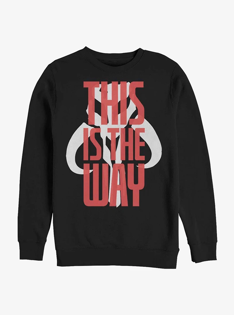 Star Wars The Mandalorian This Is Way Text Sweatshirt