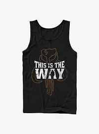 Star Wars The Mandalorian This Is Way Iron Heart Outline Tank