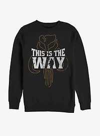 Star Wars The Mandalorian This Is Way Silhouette Sweatshirt