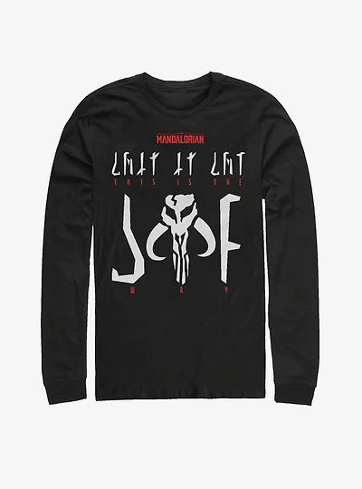 Star Wars The Mandalorian This Is Way Logo Long-Sleeve T-Shirt