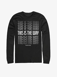 Star Wars The Mandalorian This Is Way Stack Long-Sleeve T-Shirt