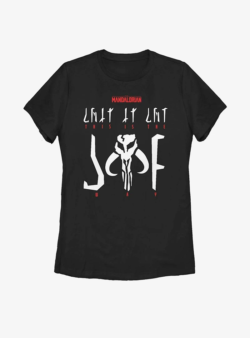 Star Wars The Mandalorian This Is Way Logo Womens T-Shirt