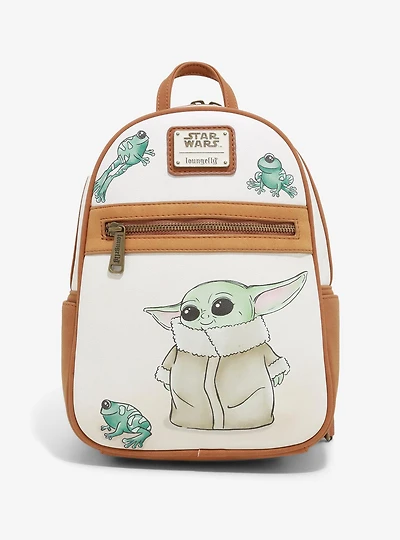 Loungefly Star Wars The Mandalorian The Child with Frogs Mini Backpack - BoxLunch Exclusive