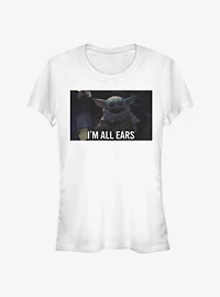 Star Wars The Mandalorian Child I'm All Ears Girls T-Shirt