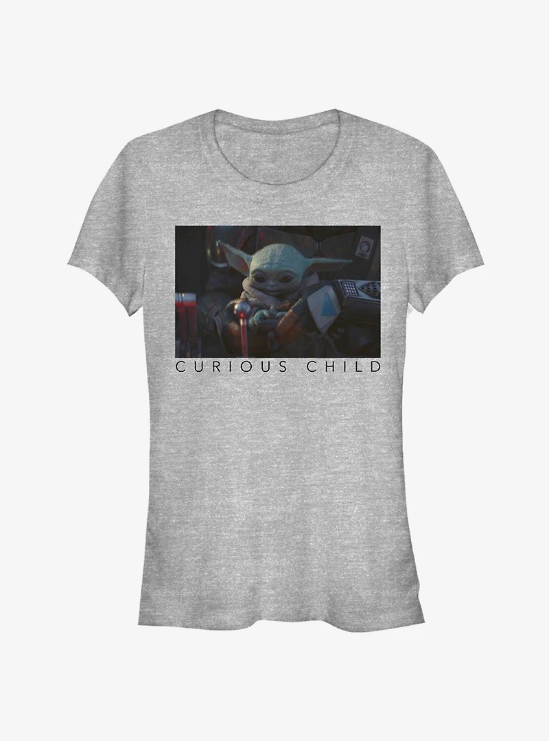 Star Wars The Mandalorian Child Curious Photoreal Girls T-Shirt