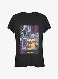 Star Wars The Mandalorian Child Playing Card Girls T-Shirt