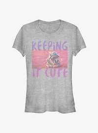 Star Wars The Mandalorian Child Keeping It Cute Girls T-Shirt