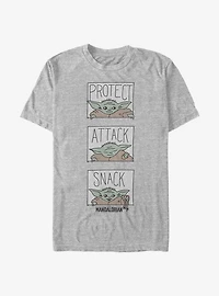 Star Wars The Mandalorian Child Protect Attack Snack T-Shirt
