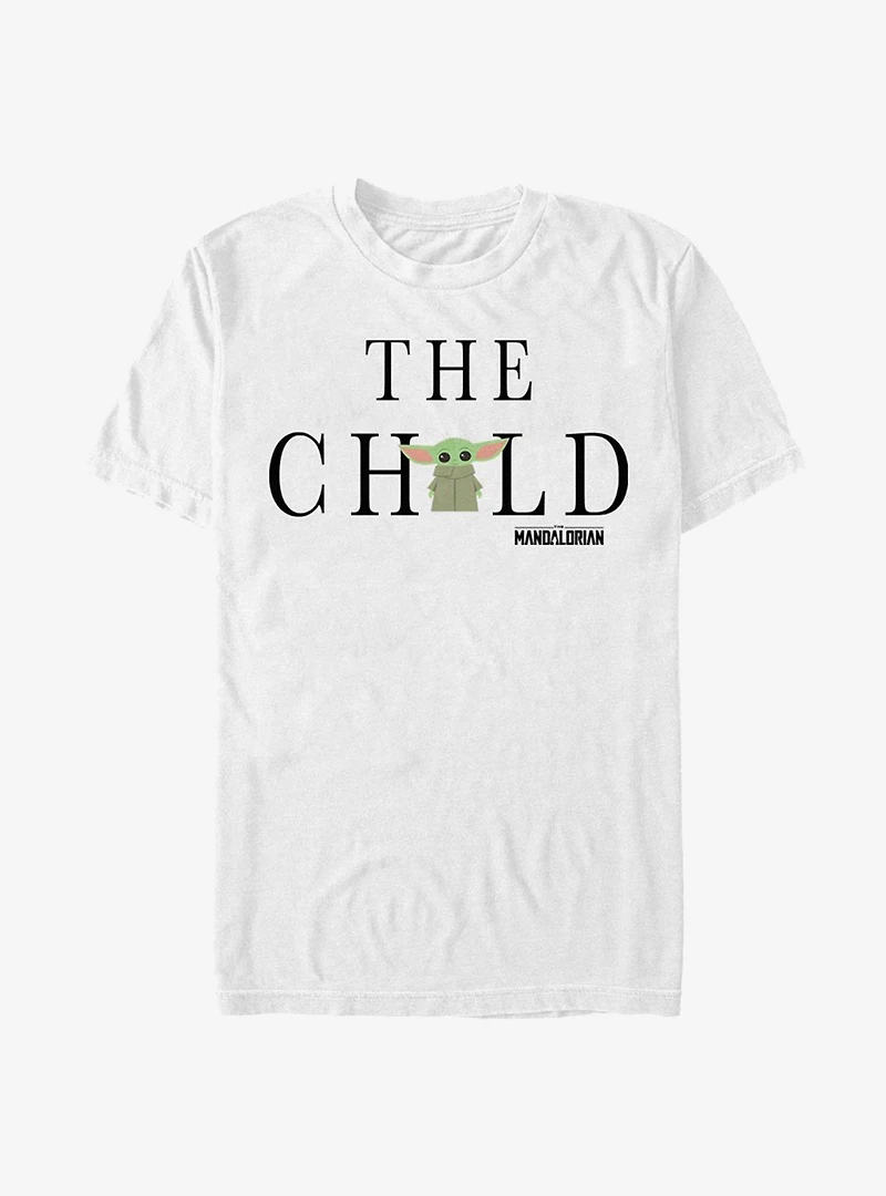 Star Wars The Mandalorian Child Text T-Shirt