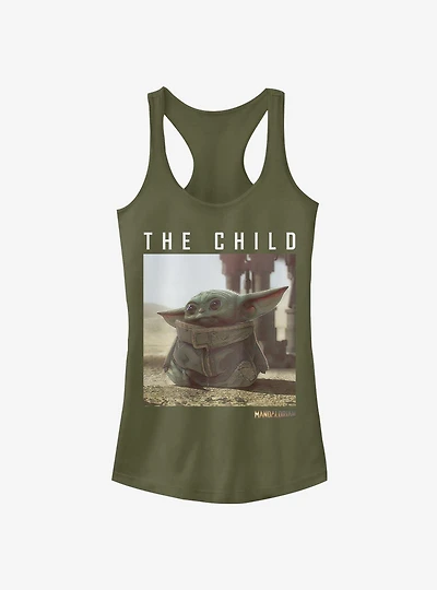 Star Wars The Mandalorian The Child Text Photoreal Girls Tank