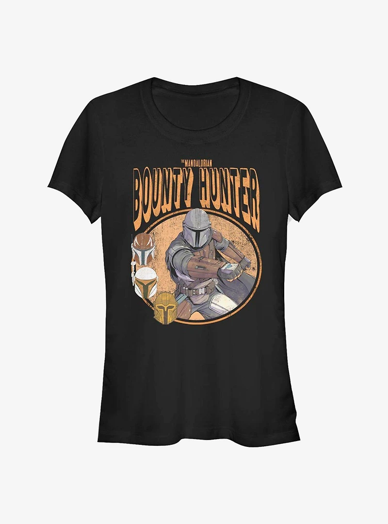 Star Wars The Mandalorian Vintage Mando Comic Girls T-Shirt