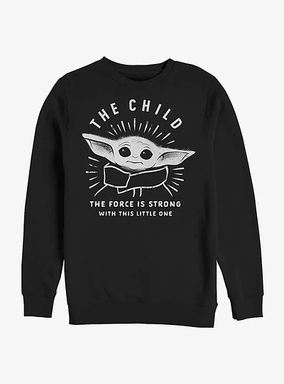 Star Wars The Mandalorian The Child The Force Is Strong Crew Sweatshirt