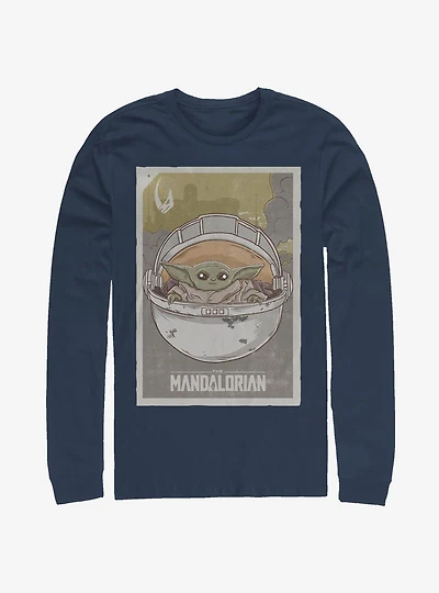 Star Wars The Mandalorian Child Poster Long-Sleeve T-Shirt