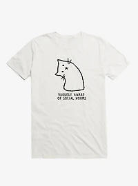 Vaguely Aware Of Social Norms Cat T-Shirt
