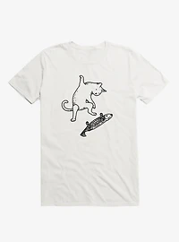 Street Cat Riding Fish Skateboard T-Shirt