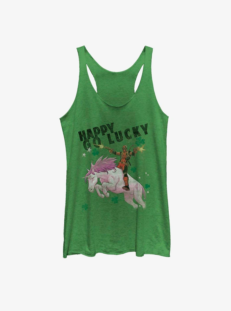 Marvel Deadpool Happy Go Lucky Womens Tank Top