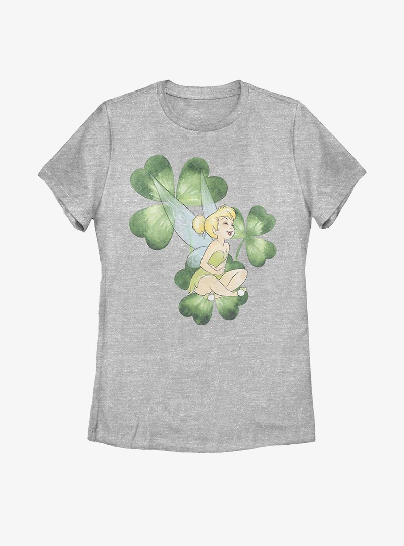 DIsney Tinker Bell Lucky Clovers Womens T-Shirt