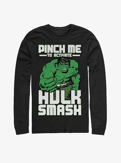 Marvel Hulk Smash Pinch Long-Sleeve T-Shirt