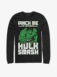 Marvel Hulk Smash Pinch Long-Sleeve T-Shirt
