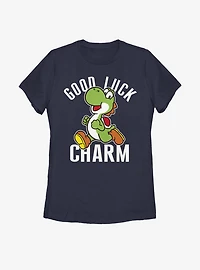 Nintendo Mario Yoshi Good Luck Charm Womens T-Shirt
