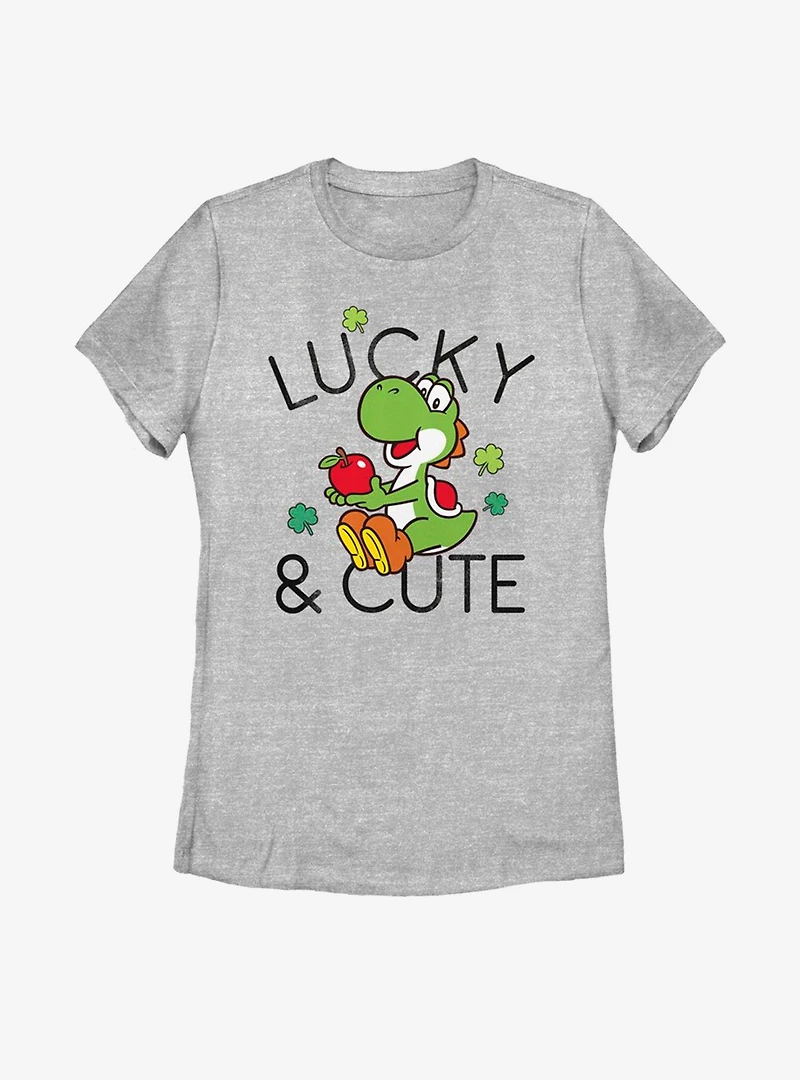 Nintendo Mario Lucky And Cute Yoshi Womens T-Shirt