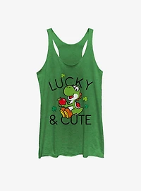 Nintendo Mario Lucky And Cute Yoshi Womens Tank Top